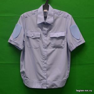 Рубашка Женская Полиция короткий рукав с липучкой, изображение 1