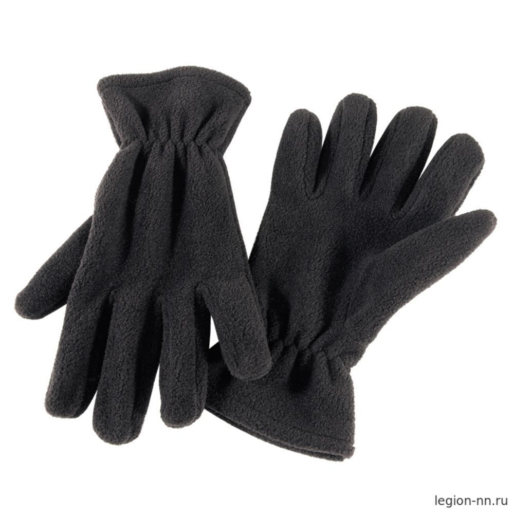 Перчатки флисовые черные, изображение 1