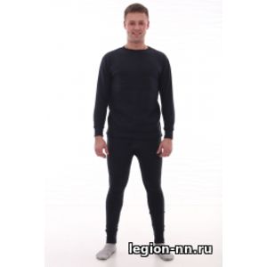 Бельё зимнее х/б цв. синий, изображение 1