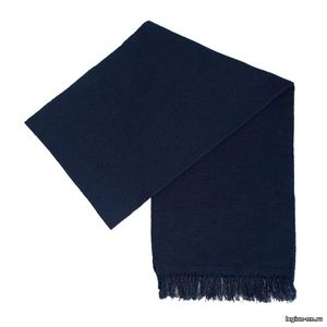 Кашне (шарф) темно-синего цвета, изображение 1