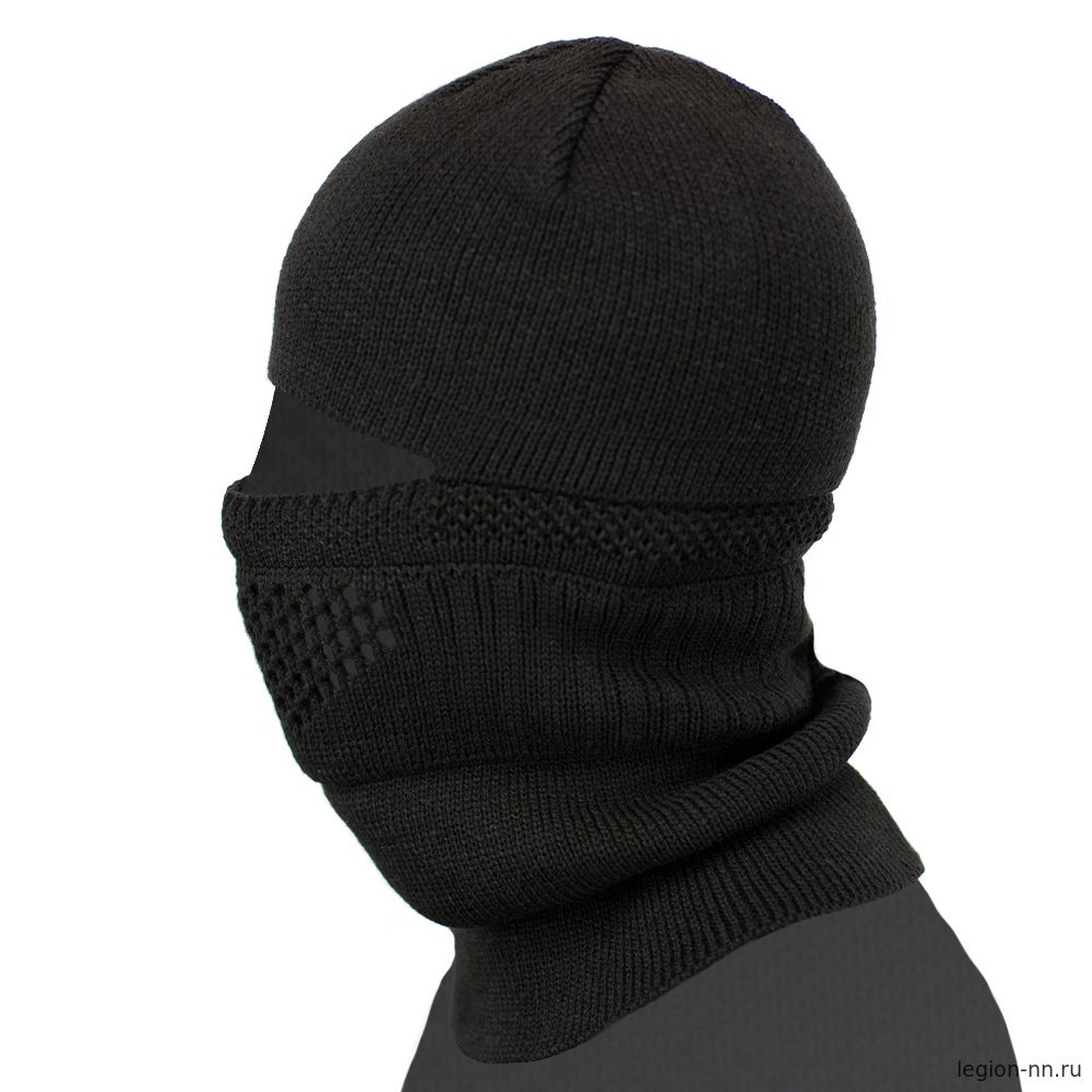 Шапка-маска ATTACK (цв. черный), изображение 3