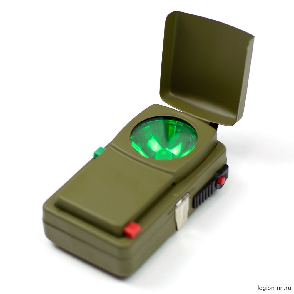 Классический армейский сигнальный фонарь со светофильтрами (цв. олива), изображение 2