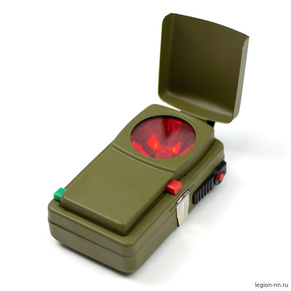 Классический армейский сигнальный фонарь со светофильтрами (цв. олива), изображение 3