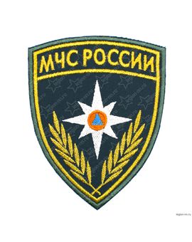 Шеврон вышитый МЧС России (щит) нового образца (приказ №280), изображение 1