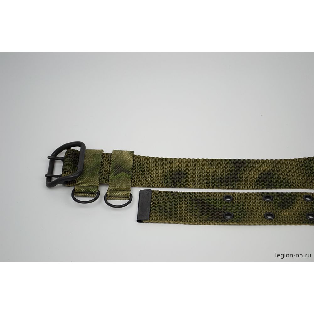 Ремень МО тесьма двухшпеньковый с мет. пряжкой (цв. мох), изображение 2