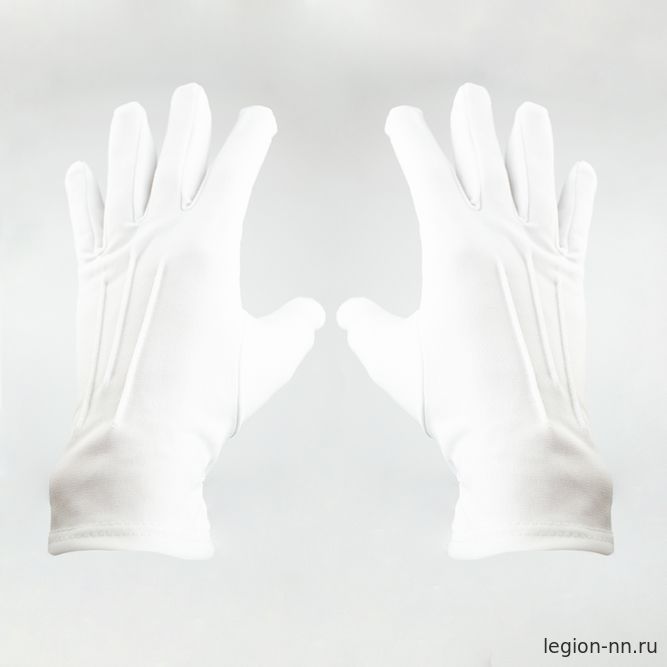 Перчатки белые (парадные)