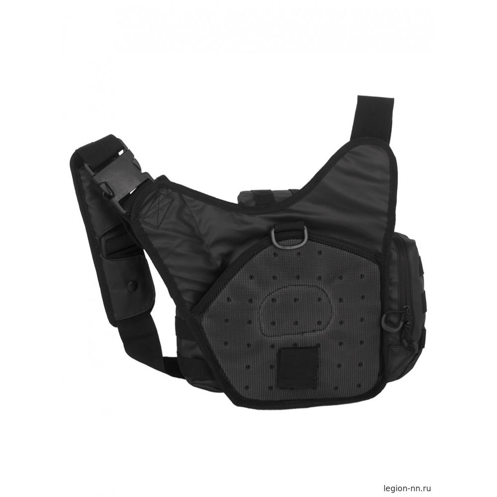 Тактическая сумка через плечо GONGTEX арт 0418, цвет Черный, изображение 2